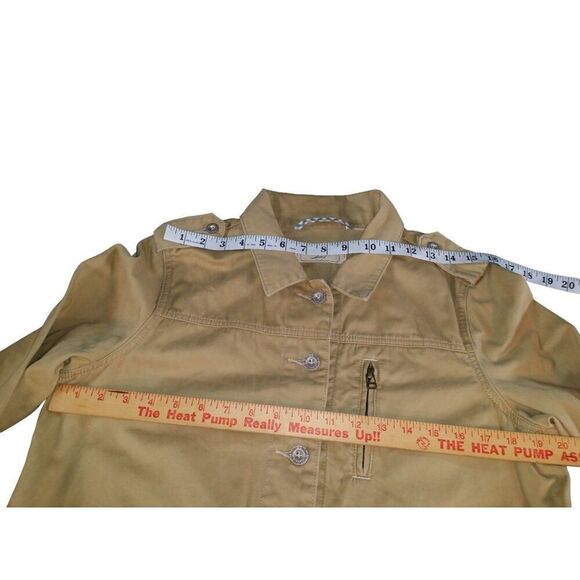 Levis Military Jacket Women Sz M Tan Utility Casual‎ Outdoors Workwear - Picture 4 of 7